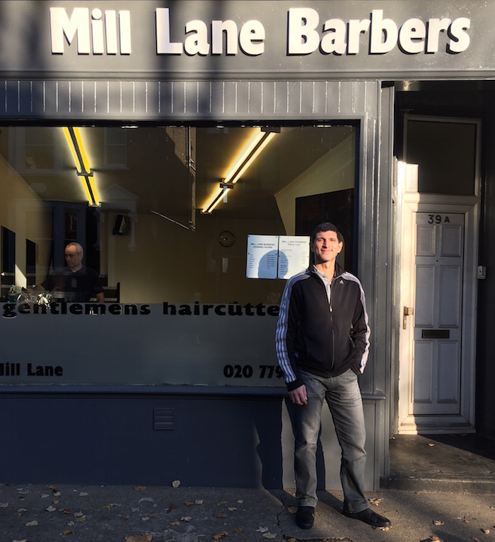 Mill Lane Barbers photographed for its 2017 local interview